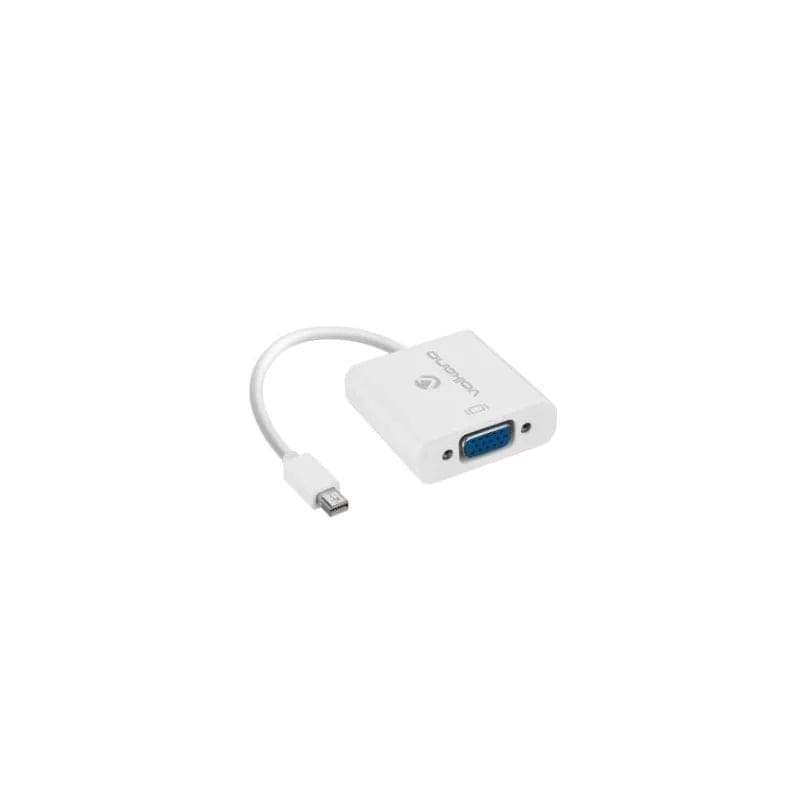 Volkano Miniport Series Mini DisplayPort to VGA Socket Adaptor White VK-20195-WT