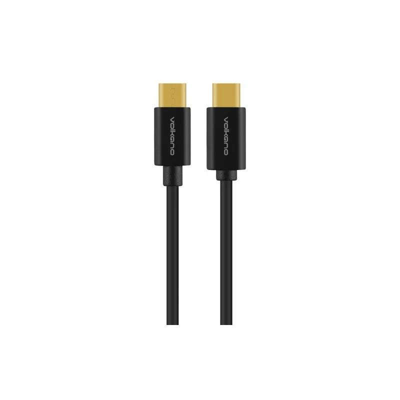 Volkano Connect C Series Type-C to Micro USB Cable 0.75m Black VK-20198-BK