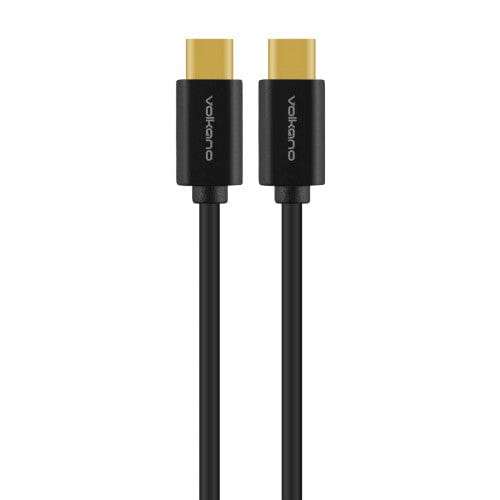 Volkano Connect C Series Type-C to Type-C Cable 0.75m Black VK-20200-BK