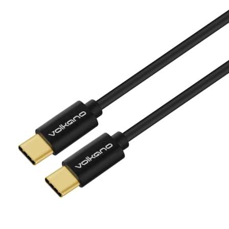 Volkano Connect C Series Type-C to Type-C Cable 0.75m Black VK-20200-BK