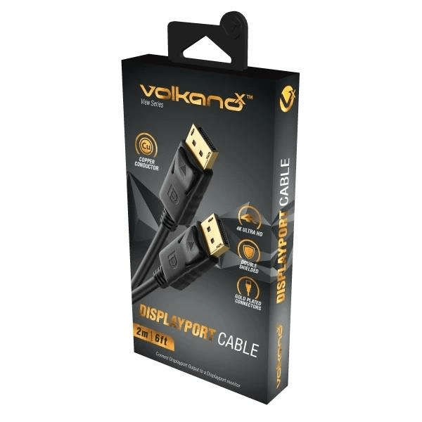 VolkanoX View Series DisplayPort Cable 2m VK-20214-BK