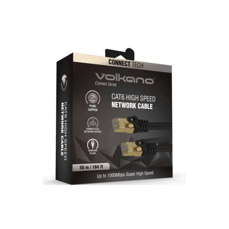 Volkano Connect Series CAT6 Network Cable 50m VK-20223-BK