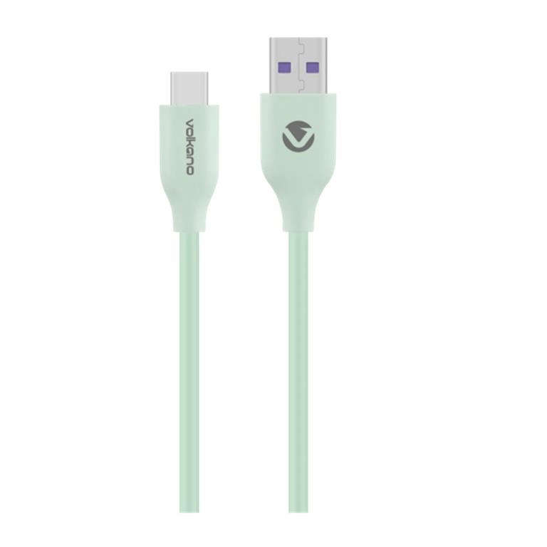 Volkano Flexi Series Type-A to Type-C 30W Cable 1.5m Green VK-20263-GR
