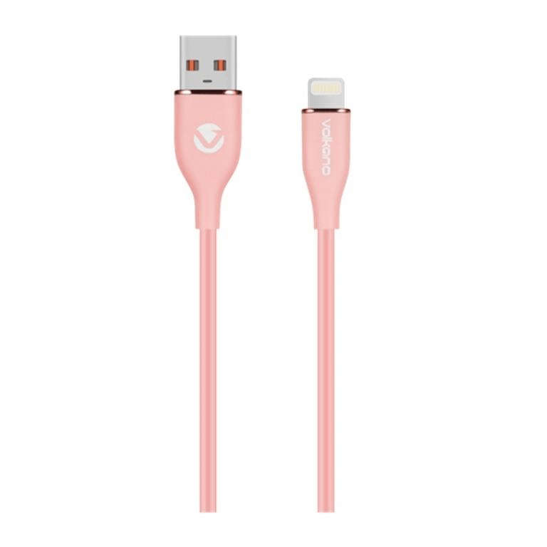 Volkano Flexi Series Type-A to MFI Lightning 27W Cable 1.5m Pink VK-20269-PK