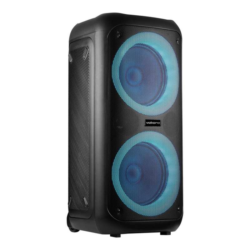 Volkano Summit Series Dual 8-inch Trolley Party Speaker - Black VK-3901-D8