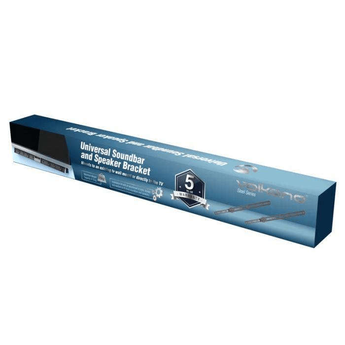 Volkano Steel Series Soundbar and Speaker TV Bracket Black VK-4014-BK