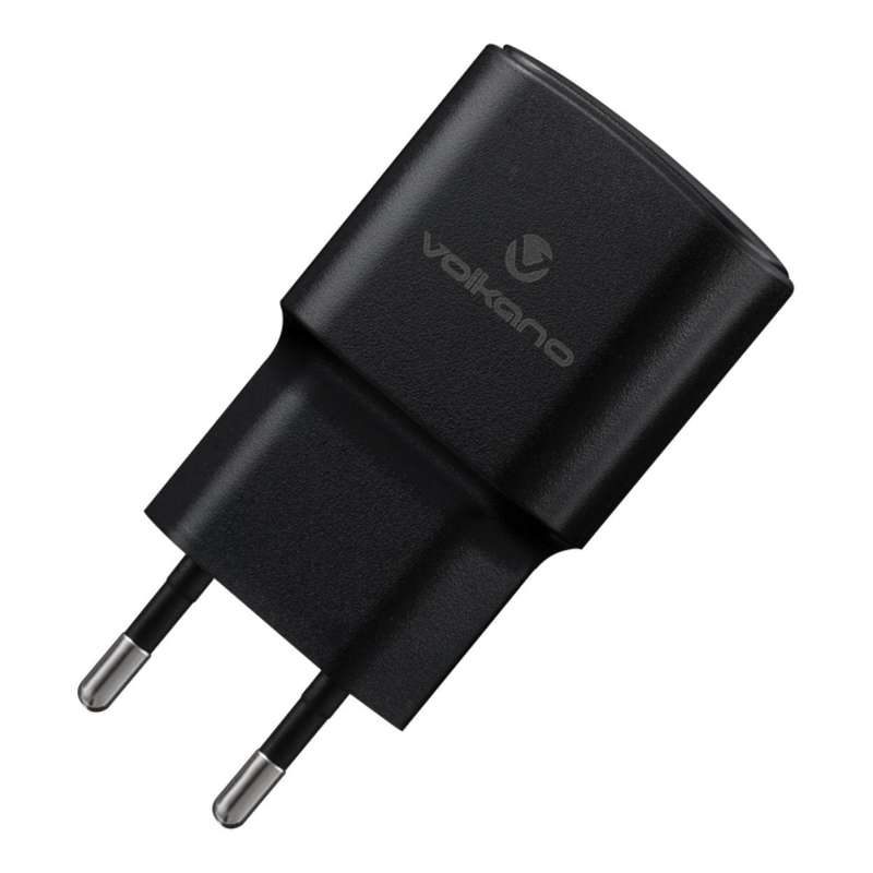 Volkano Volt-C Series 2A USB Wall Charger with USB Type-C Cable VK-5002C-BK(V1)