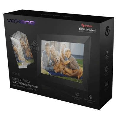 Volkano Scene Series Smart Photo Frame with built-in Frameo Software VK-5150-BK