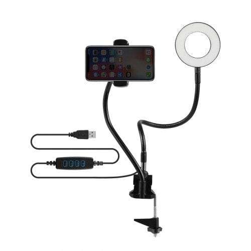 Volkano Insta Series Ring Light with Desk Clamp VK-6501-BK