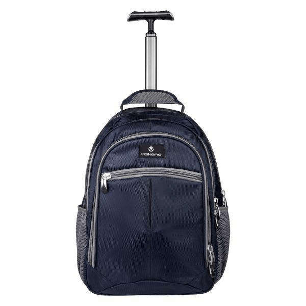 Volkano 27L Orthopaedic Trolley Backpack Navy Grey VK-7094-NVGR