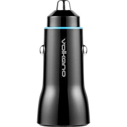 Volkano Cruise Series Car Charger with P.D. and USB Q.C. VK-8049-BK