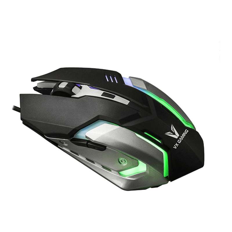 Volkano VX Gaming Ranger Series Gaming Mouse - Black Silver VX-138-BKSL