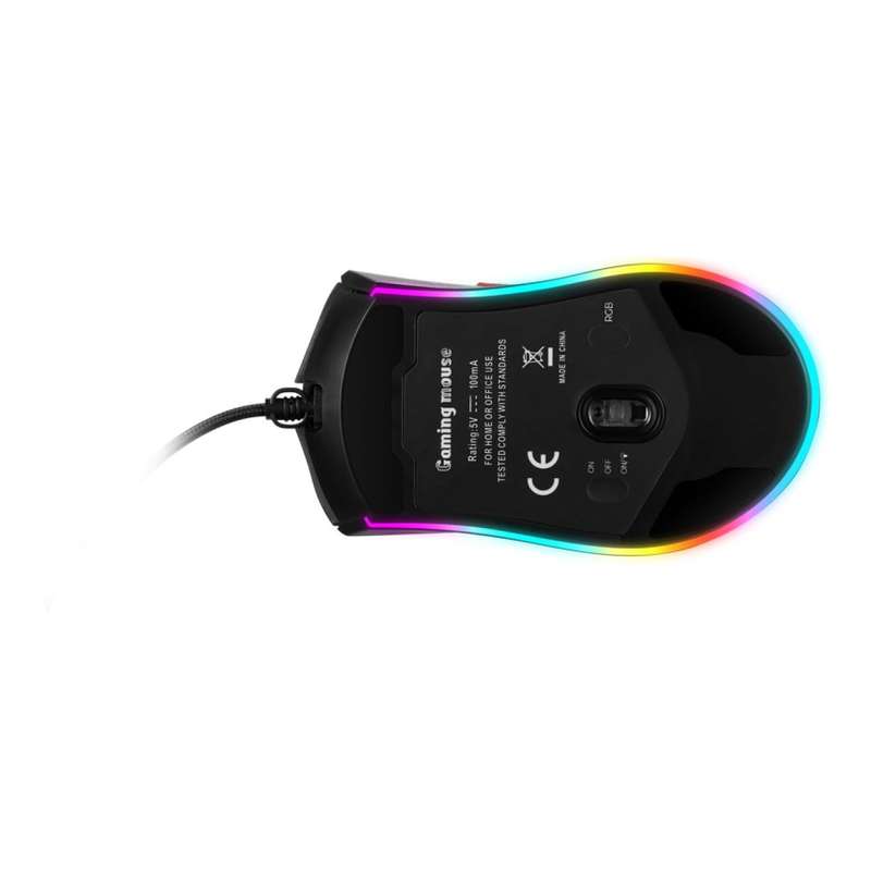 Volkano VX Gaming Morpheus Series Braided Wired RGB Mouse VX-160-BK