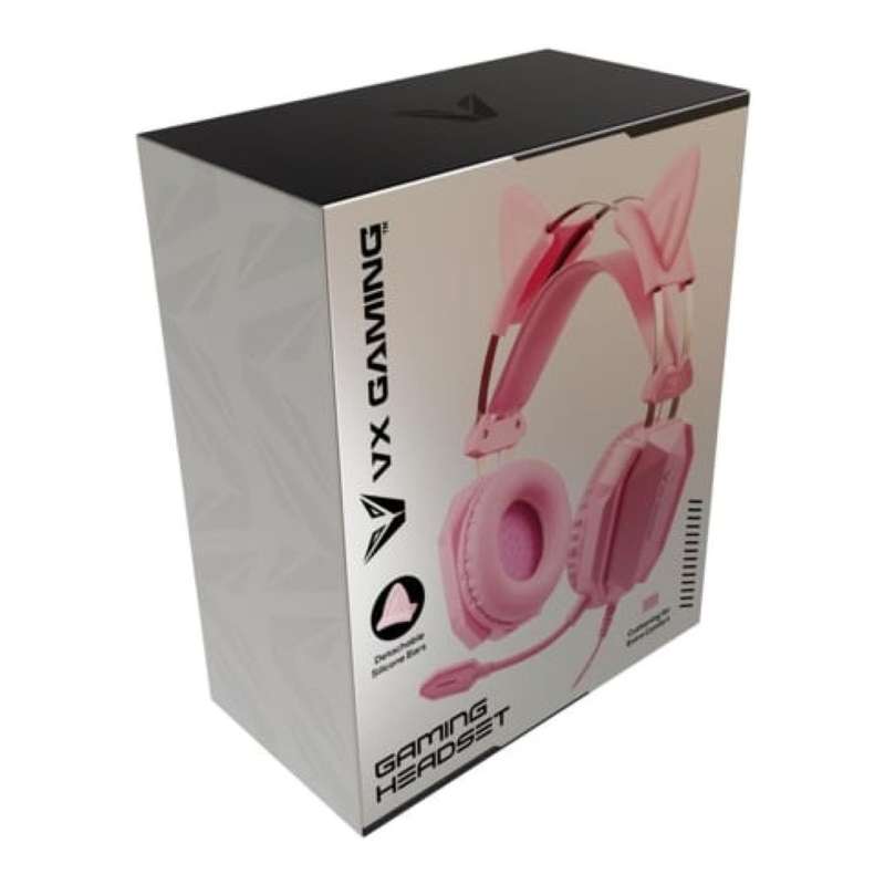Volkano VX Gaming Purr Series Wired Gaming Headset Pink VX-221-PK