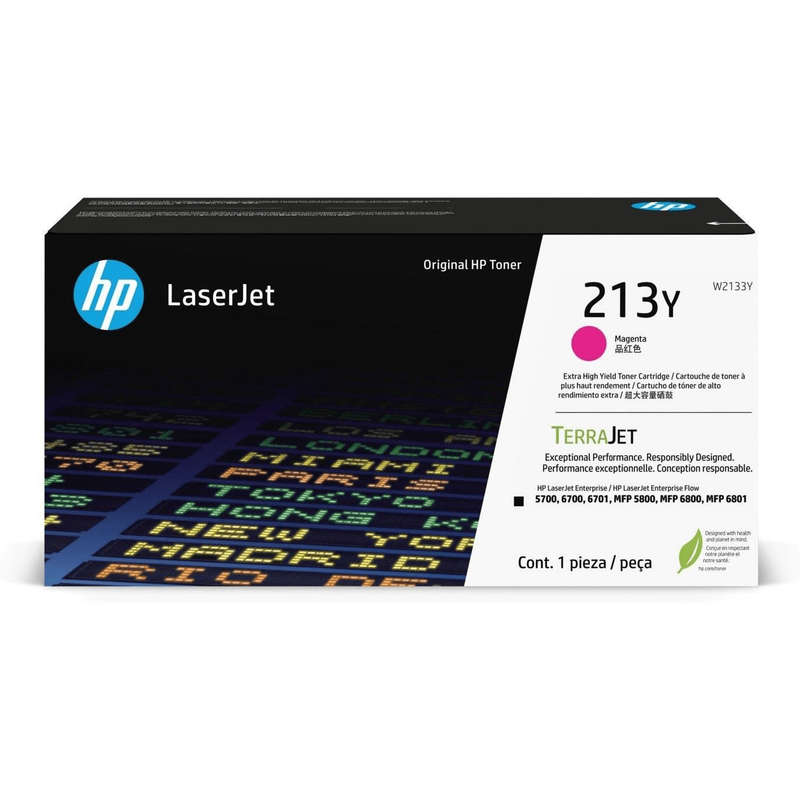 HP 213Y LaserJet Magenta Extra High Yield Toner Cartridge 12,000 Pages Original W2133Y Single-pack