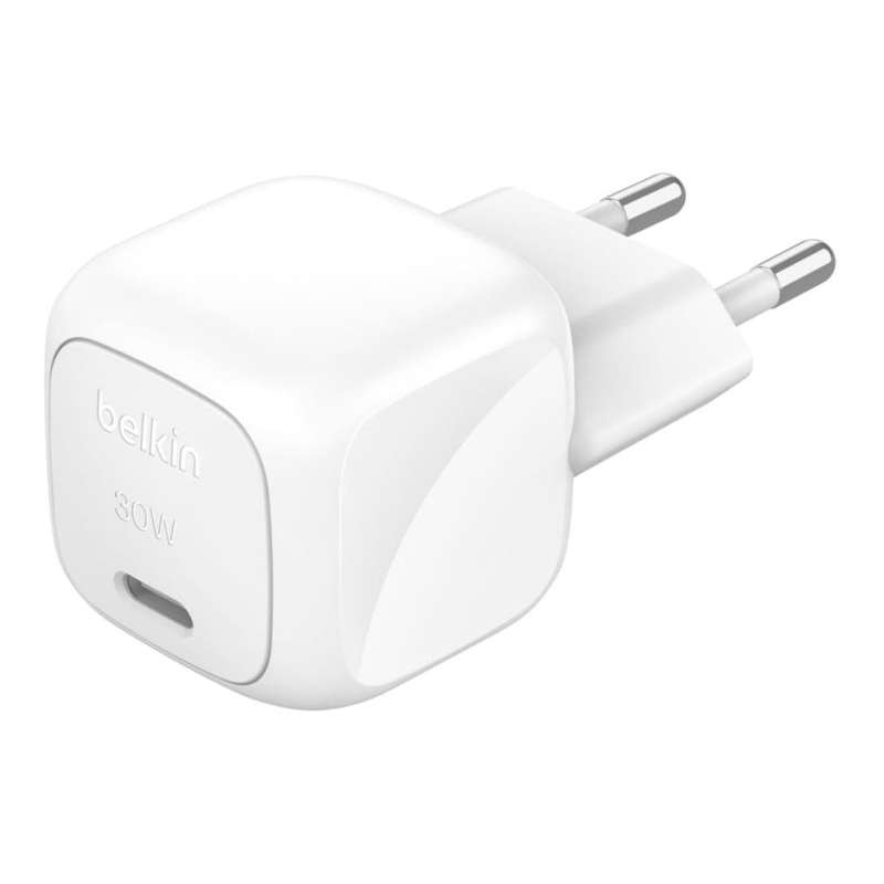 Belkin BoostCharge 30W USB-C Cube Wall Charger - White WCA008KQWH