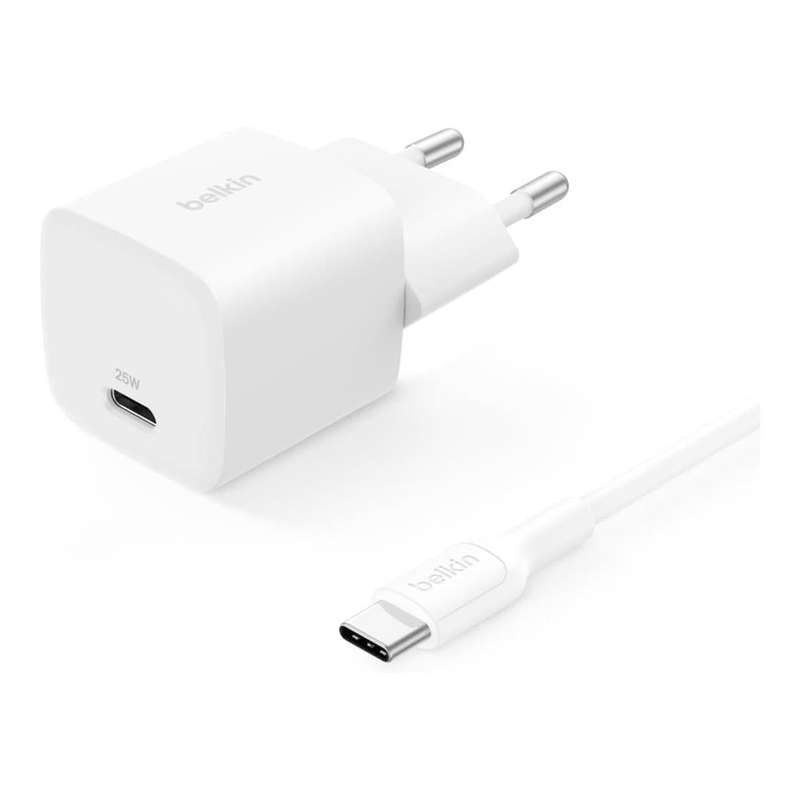 Belkin 25W USB-C Fast Charging Wall Charger with PPS White WCA012KQWH