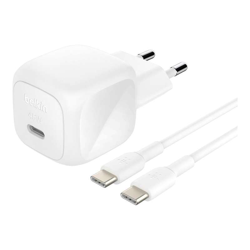 Belkin 45W Type-C Wall Charger White WCA013KQWH