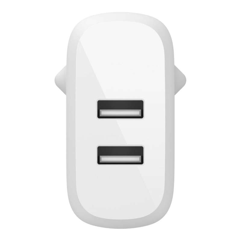 Belkin 24W Dual Type-A Wall Charger White WCB002VFWH