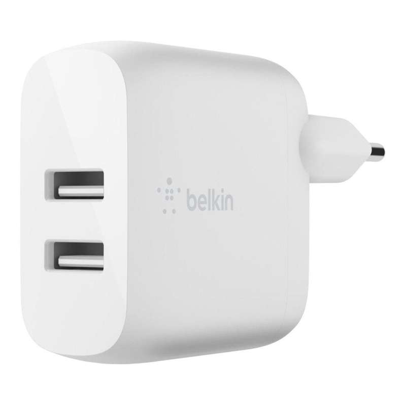 Belkin 24W Dual Type-A Wall Charger White WCB002VFWH