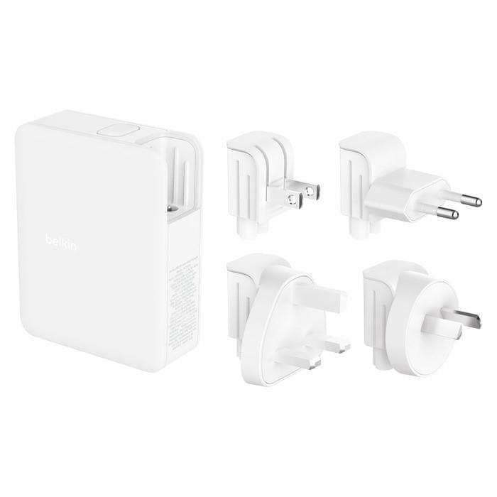 Belkin BoostCharge Pro 140W AC 4-port GaN Universal Wall Charger - White WCH014BTWH