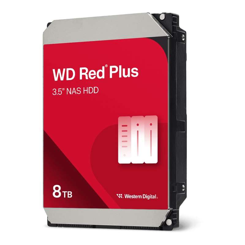 WD Red Plus 3.5-inch 8TB SATA III Internal HDD WD80EFPX