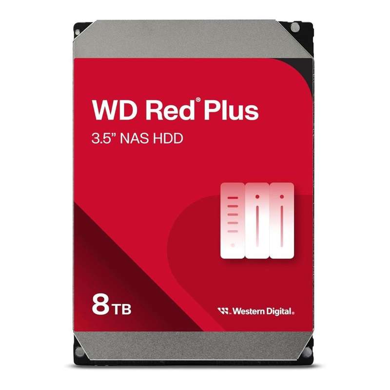 WD Red Plus 3.5-inch 8TB SATA III Internal HDD WD80EFPX