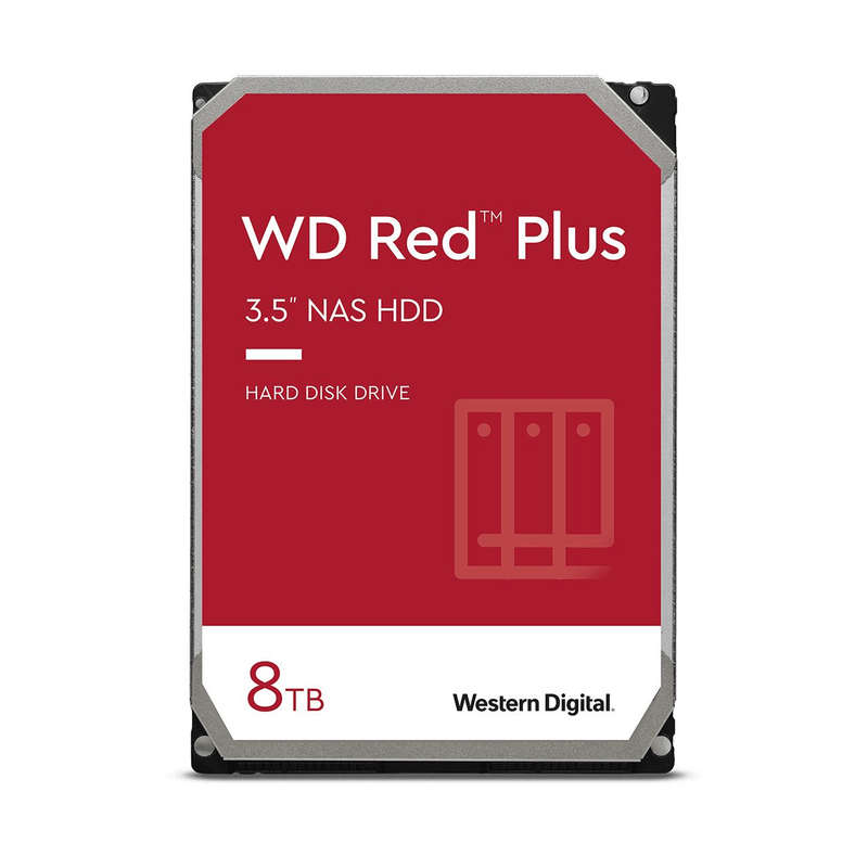 WD Red Plus 3.5-inch 8TB SATA III Internal HDD WD80EFPX