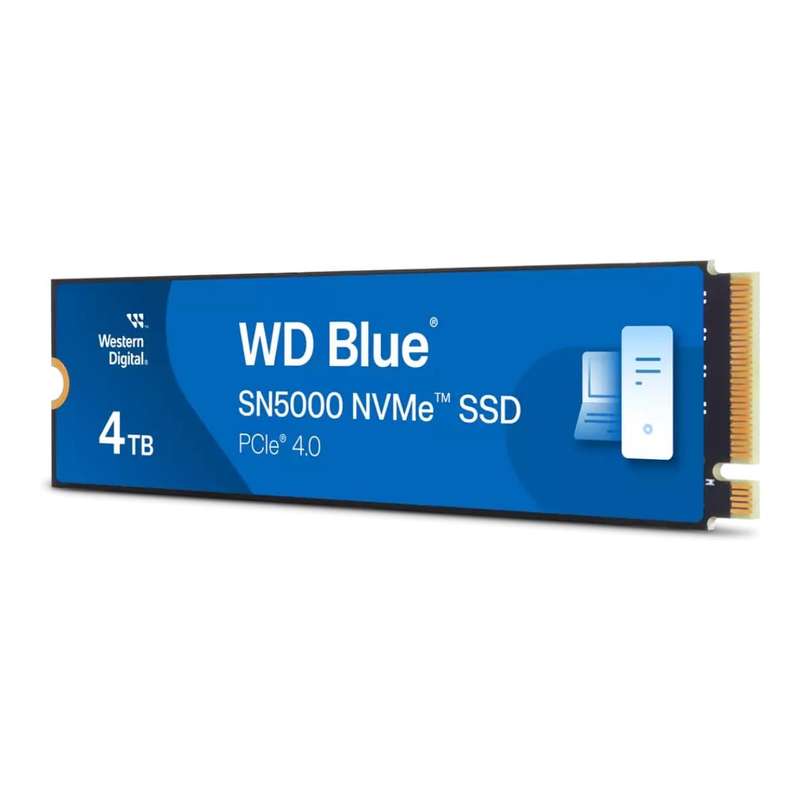 WD Blue SN5000 M.2 4TB PCIe 4.0 NVMe Internal SSD WDS400T4B0E