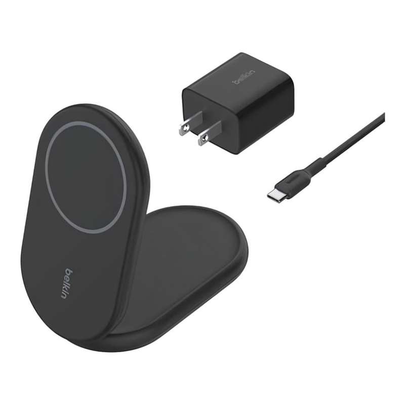 Belkin BoostCharge Convertible Magnetic Wireless Charging Stand - Black WIB007VFBK