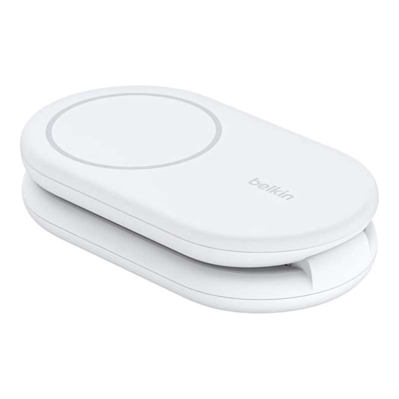 Belkin BoostCharge 2-in-1 Convertible Magnetic Foldable Wireless Charger Stand - White WIZ028VFWH