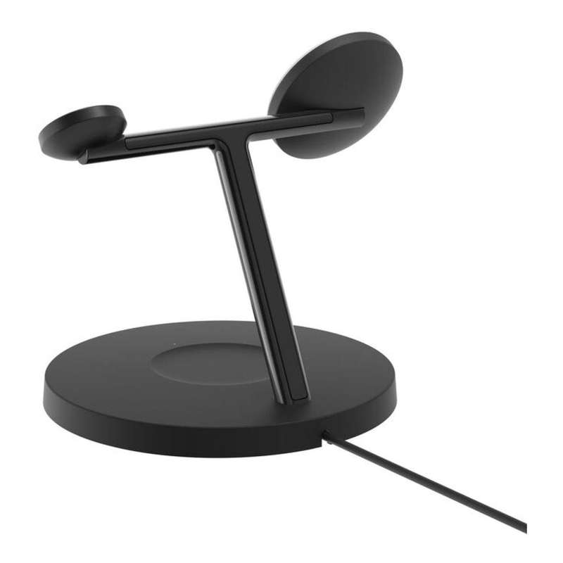 Belkin BoostCharge Pro 3-in-1 Charging Dock with Qi2 MagSafe Charger Black WIZ032KQBK