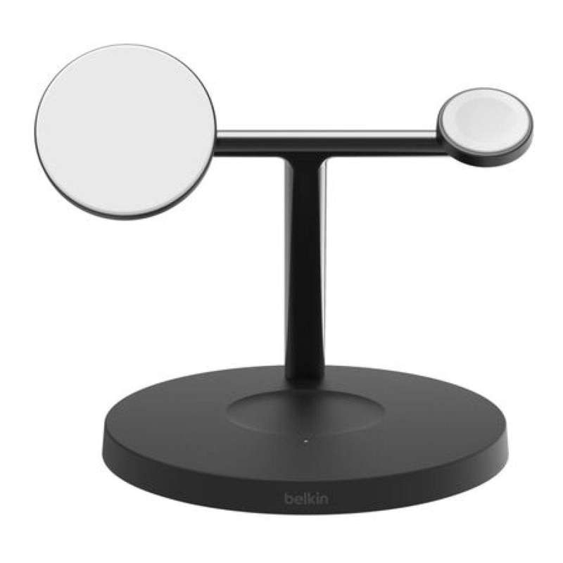Belkin BoostCharge Pro 3-in-1 Charging Dock with Qi2 MagSafe Charger Black WIZ032KQBK