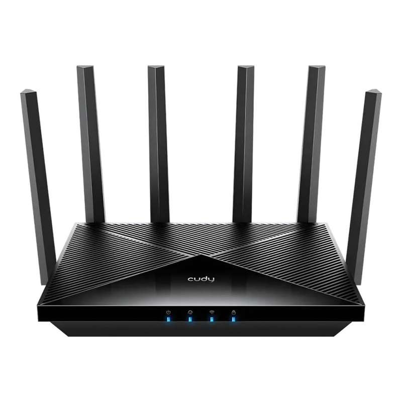 Cudy WR6500 Wireless Router - Dual-band 2.4GHz and 5GHz Gigabit Ethernet Black