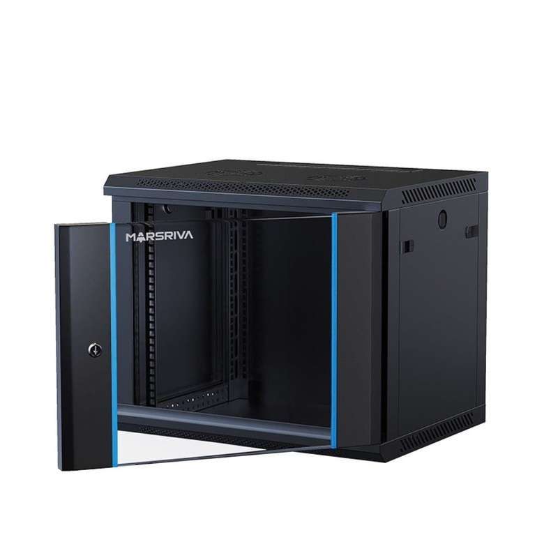 Marsriva WS6409 9U Swing Frame Wall Mount Network Cabinet