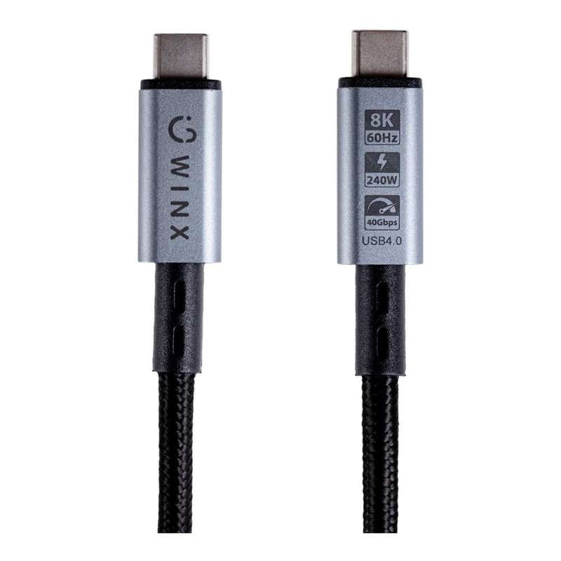 WINX 2m Link Pro 8K USB-C Charging Cable Black WX-CB108