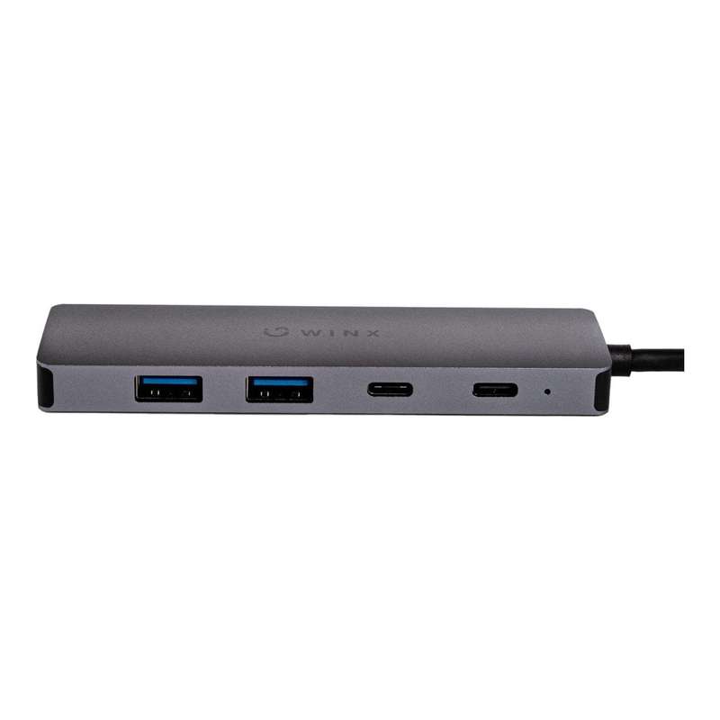 Winx CONNECT Essential 5-in-1 to Type-C Hub Silver WX-HB110