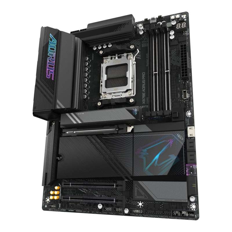 GIGABYTE X870E AORUS PRO Motherboard - Supports AMD Ryzen 9000 CPUs, 16+2+2 Phases Digital VRM, u...