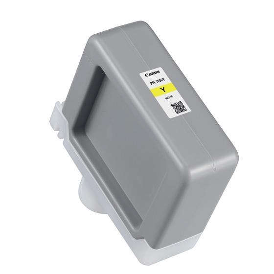 Canon PFI-1100Y Yellow Printer Ink Cartridge Original 0853C001 Single-pack