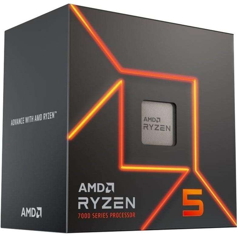 AMD Ryzen 7600 CPU - AMD Ryzen 5 6-core Socket AM5 5.1GHz Processor 100-100001015BOX