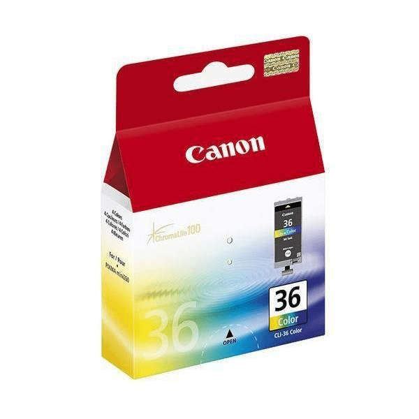 Canon CLI-36 Cyan, Magenta, Yellow Standard Yield Printer Ink Cartridge Original 1511B001 Single-...