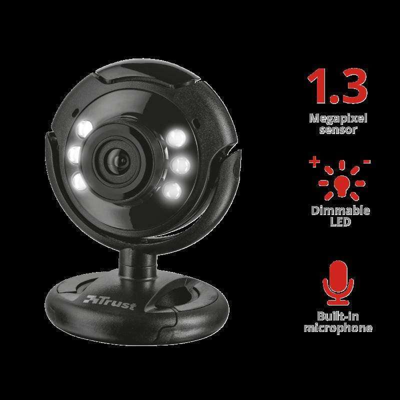 Trust Spotlight Pro Webcam 1.3 MP 1280 x 1024 pixels USB 2.0 Black 16428