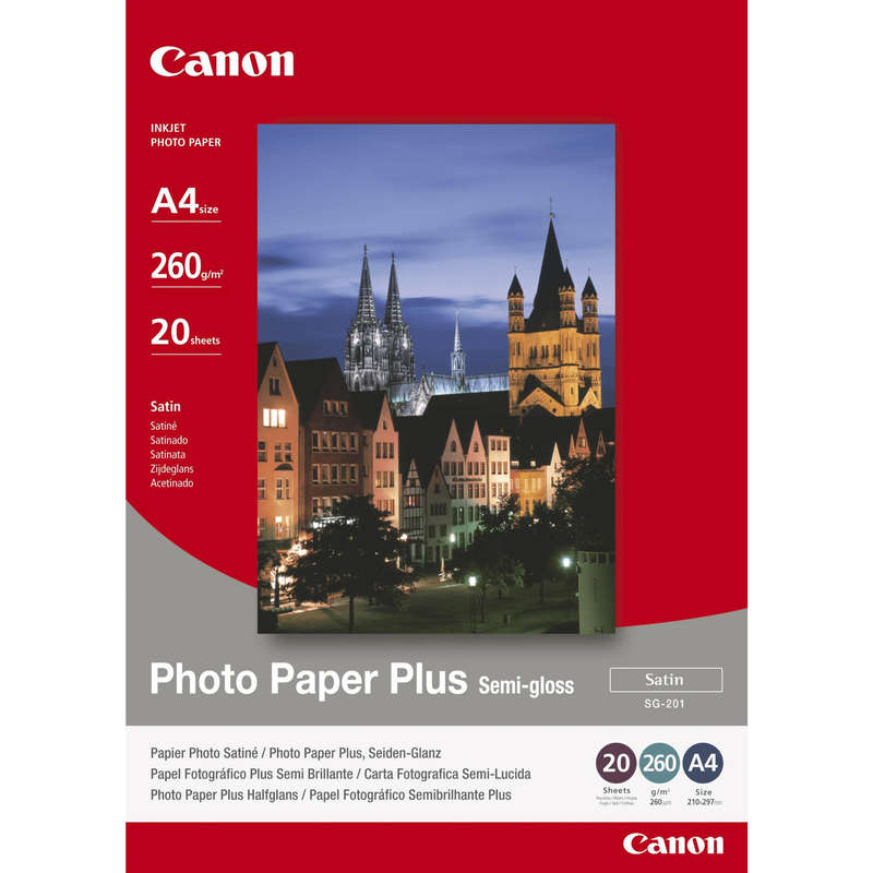 Canon Plus SG-201 A4 Semi-Gloss Photo Paper 1686B021