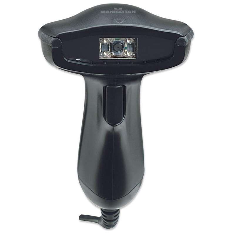 Manhattan 1.5m 2D Handheld Barcode Scanner USB 430mm Scan Depth 177603