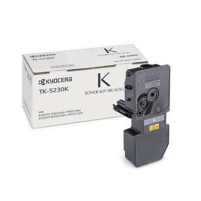 Kyocera TK-5230K Black Toner Kit Cartridge 2,600 Pages Original 1T02R90NL0 Single-pack