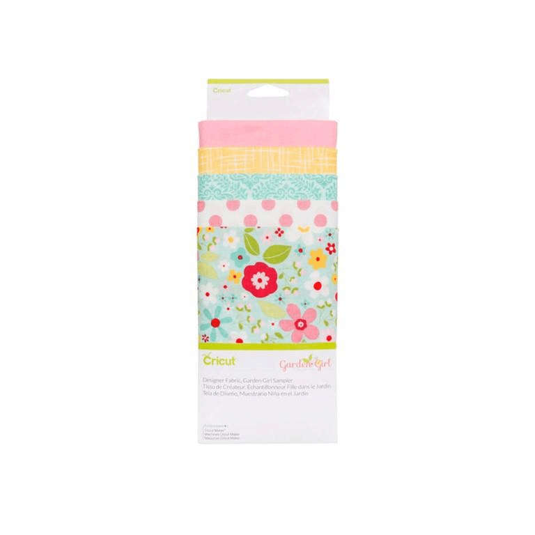 Cricut Designer Fabric Sampler 30x66cm 5-sheet Garden Girl 2004216