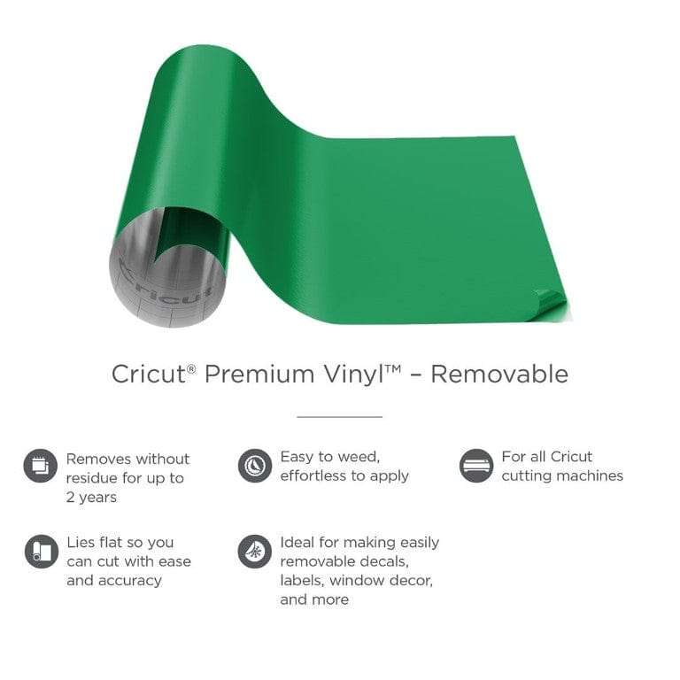 Cricut Premium Vinyl Removable 30x122cm 1-sheet Green 2004312