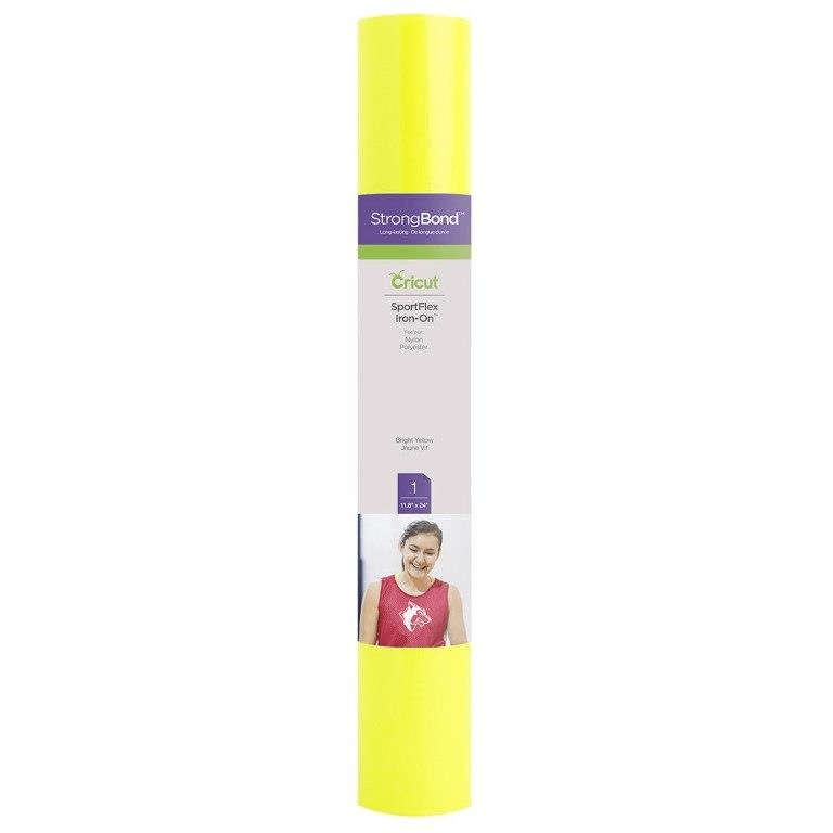 Cricut Sportflex Iron-On 29x60cm Bright Yellow 2004430