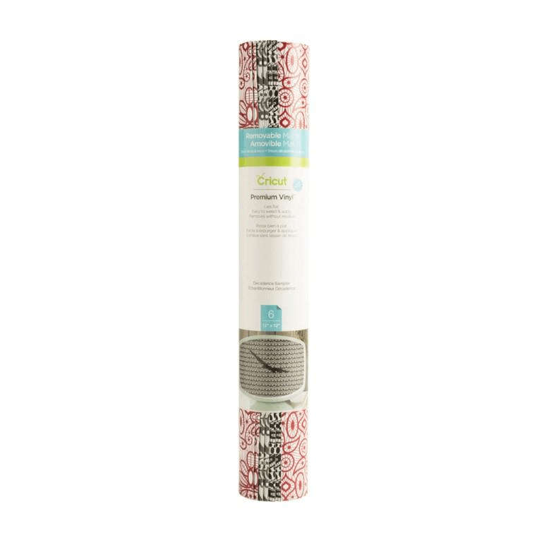 Cricut Premium Vinyl Patterned Removable Sampler 30x30cm 6-sheet Decadence 2004623