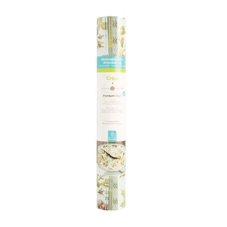 Cricut Premium Vinyl Patterned Removable Sampler 30x43cm 3-sheet Anna Griffin Francesca 2004626